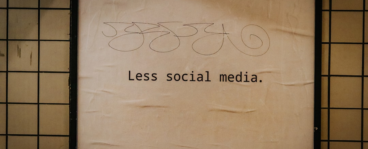 Less social media
